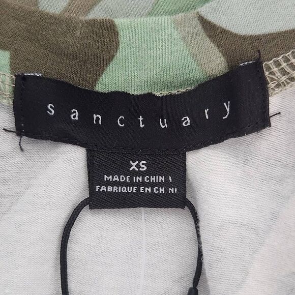 Sanctuary Green Camo Mini Dress NWT Size XS Casual Green Camouflage Print Dress - Picture 6 of 9